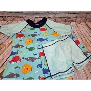 Boys Swim Set Swim Top Swim Trunks NWT